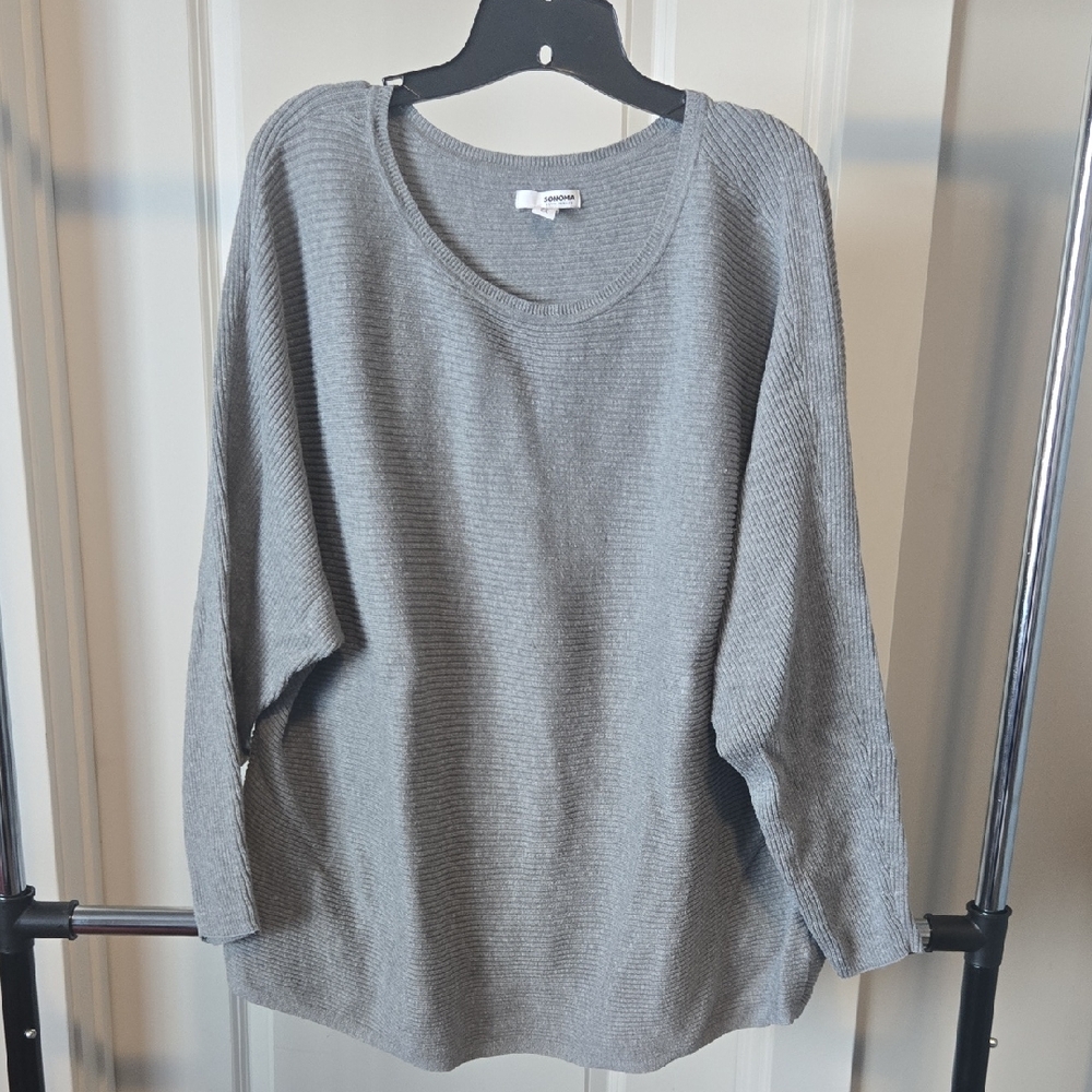 Sonoma Women's Gray Tunic Sweater